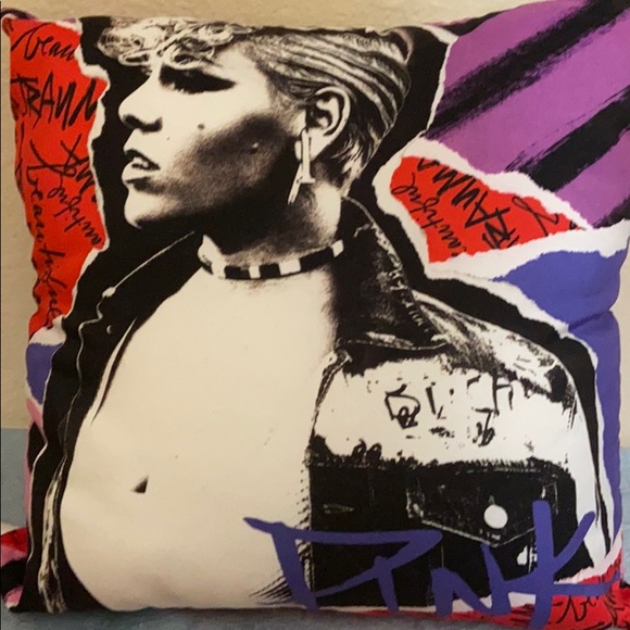 PINK Victoria's Secret Other - PINK -the artist/singer throw pillow